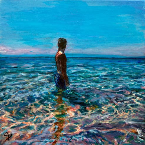 Klarheit<br><br>Acryl auf Leinwand<br>30 x 30 cm<br>Jahr 2021