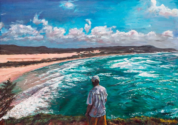 Paradies -Fraser Island<br><br>Acryl auf Leinwand<br>50 x 70 cm<br>Jahr 2019