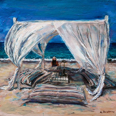 Nostalgie<br><br>Acryl auf Leinwand<br>30 x 30 cm<br>Jahr 2020